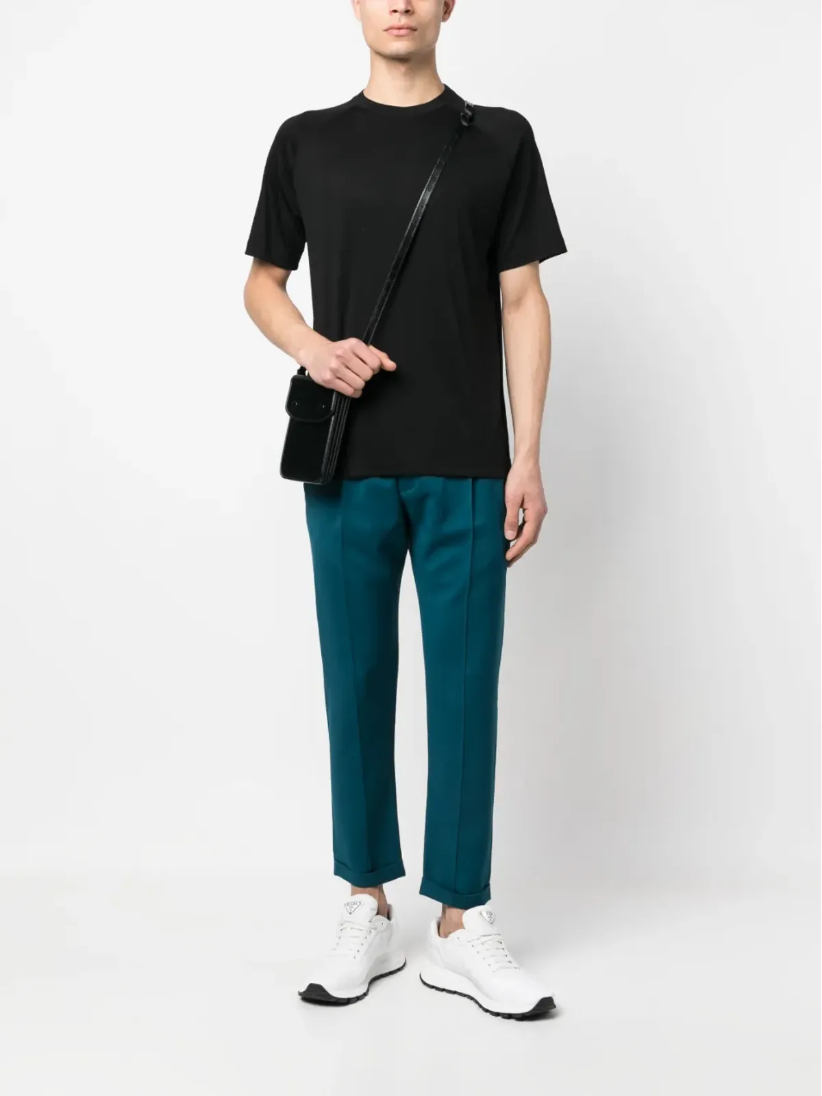 Zegna 半袖ウールTシャツ - ブラック - 画像2