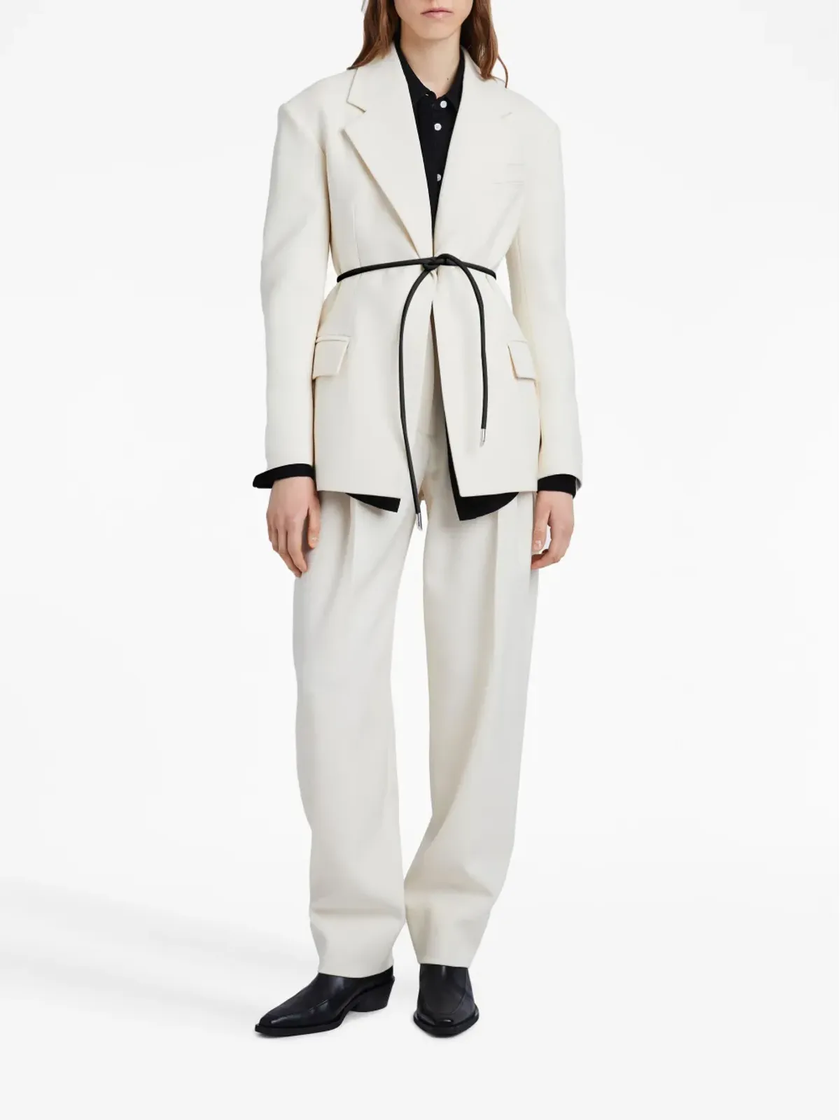 Proenza Schouler ウールツイル ストレートパンツ - 画像2