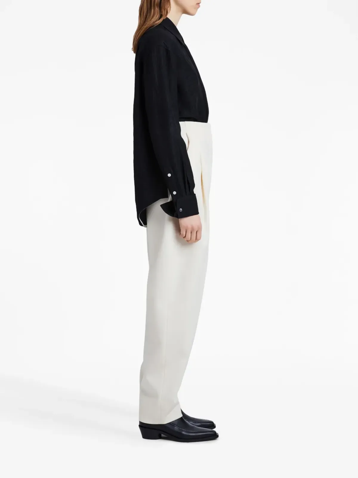 Proenza Schouler ウールツイル ストレートパンツ - 画像4