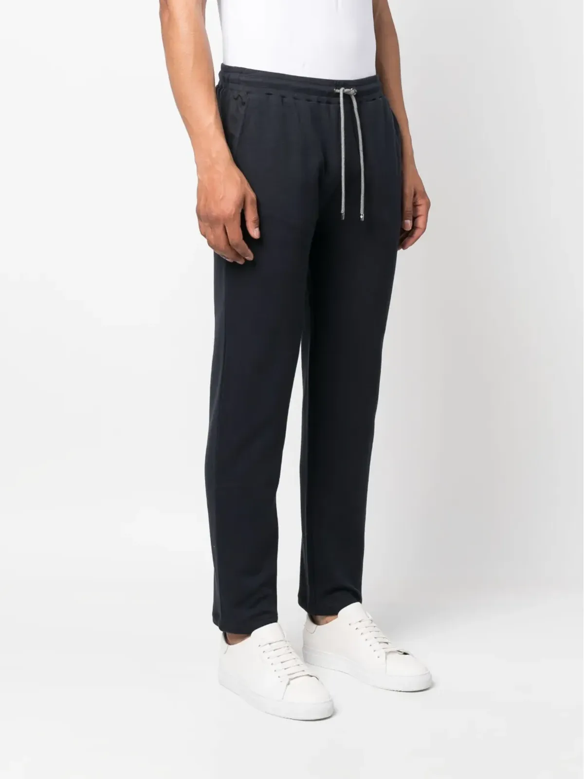 Corneliani ドローコード付きコットン トラックパンツ - 画像3