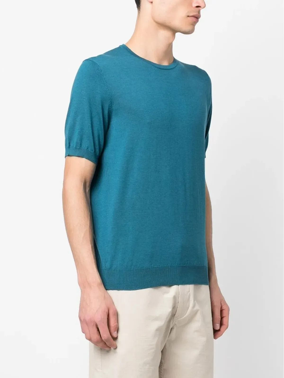 Corneliani シルクコットン混紡 半袖Tシャツ - 画像3