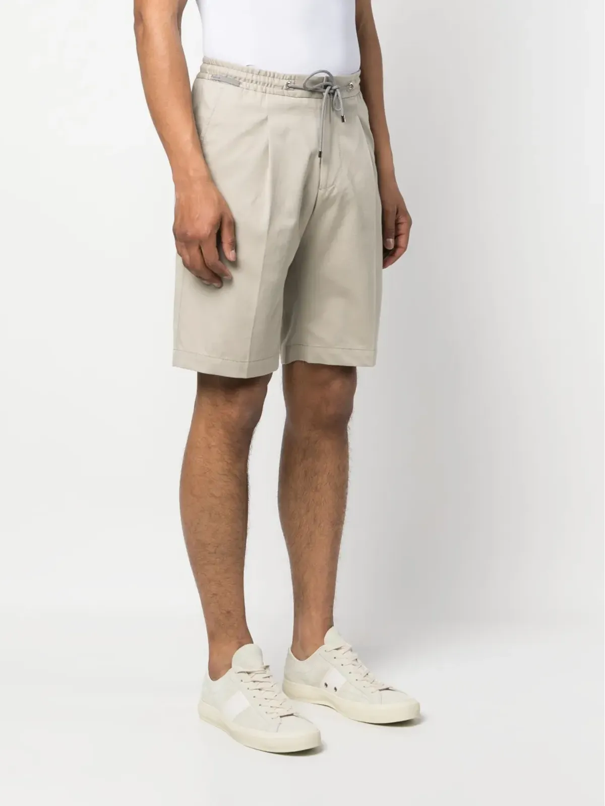 Corneliani ドローストリングウエスト チノショーツ - 画像3