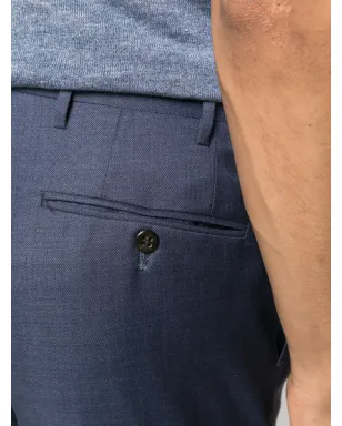 Corneliani スリムカット テーラードパンツ（ブルー） - サムネイル5
