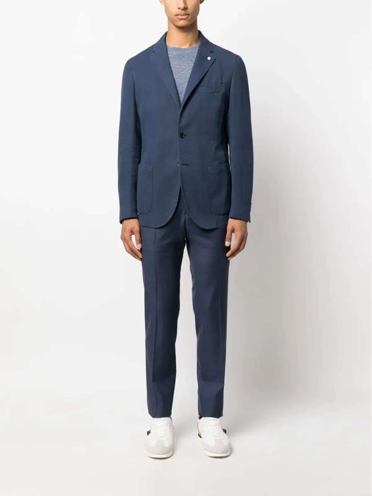 Corneliani スリムカット テーラードパンツ（ブルー） - 画像2