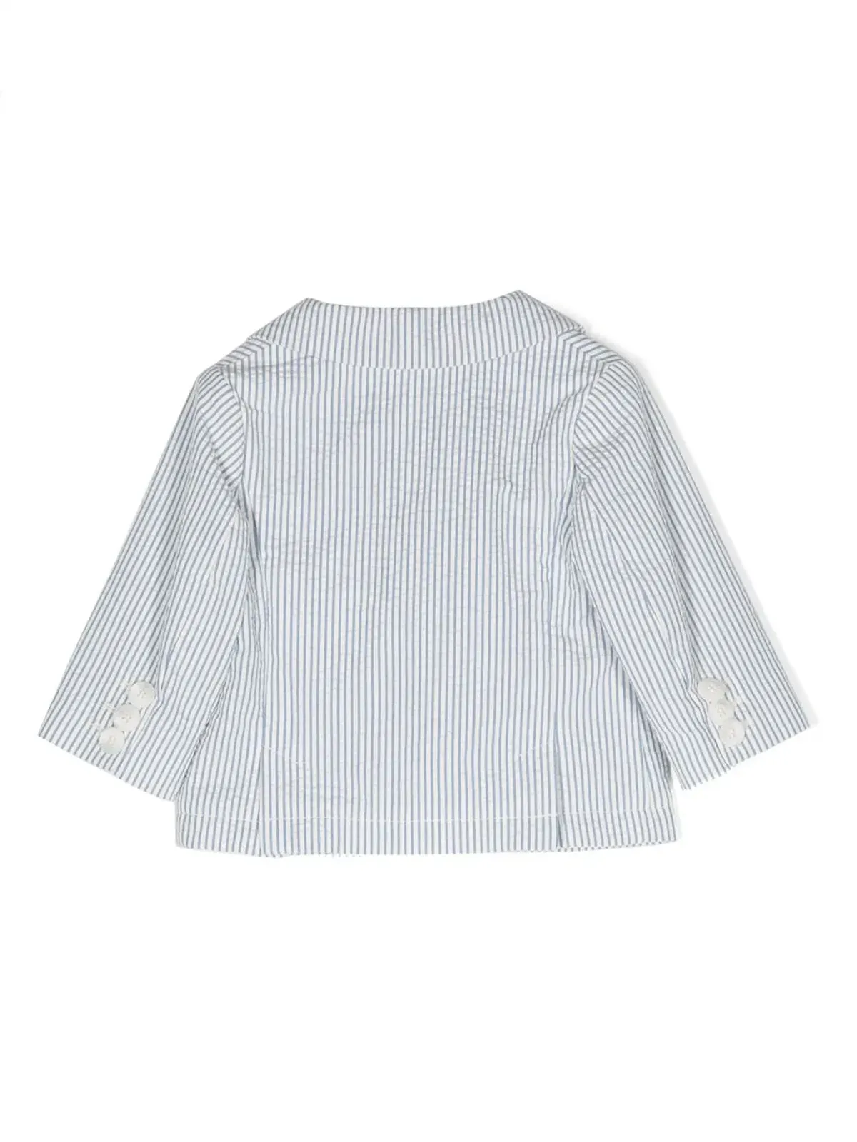 Fay Kids ストライプ柄シングルブレストブレザー - 画像2
