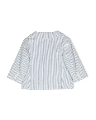 Fay Kids ストライプ柄シングルブレストブレザー - サムネイル2