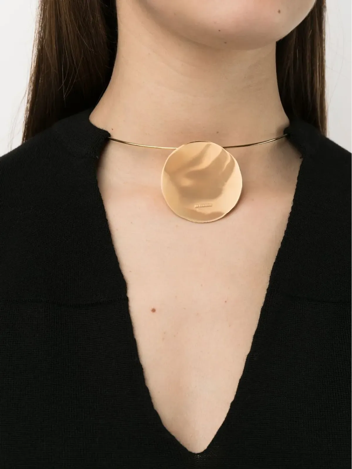 Jil Sander チョーカーネック・ショートスリーブトップ - 画像5