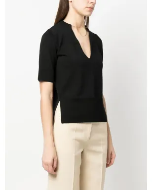 Jil Sander チョーカーネック・ショートスリーブトップ - サムネイル3