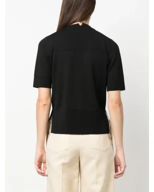 Jil Sander チョーカーネック・ショートスリーブトップ - サムネイル4