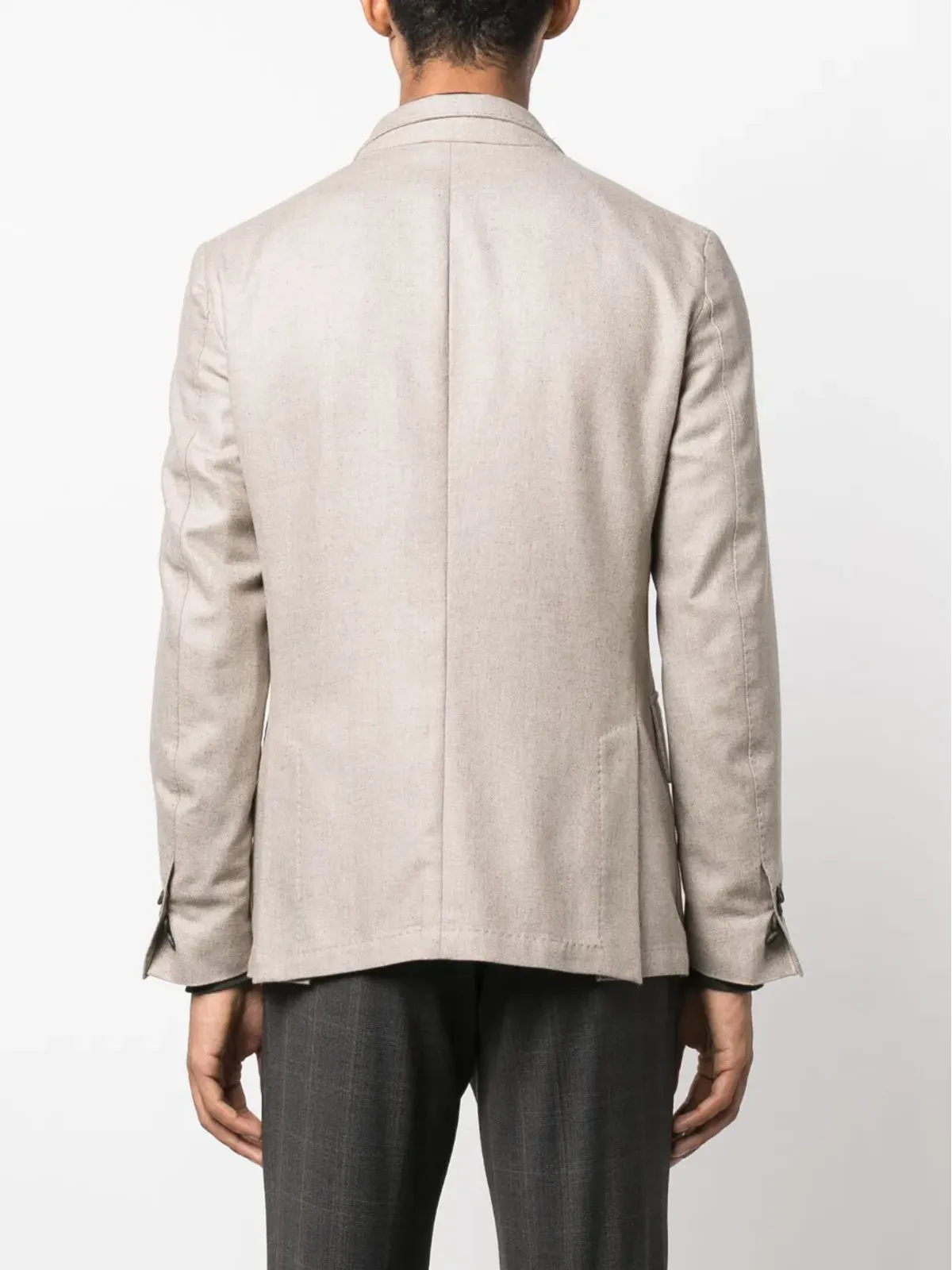 Corneliani ウールブレンド シングルブレスト ブレザー - 画像4
