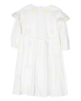 Stella McCartney Kids 花柄刺繍入りオーガニックコットンのドレス - ホワイト - サムネイル2