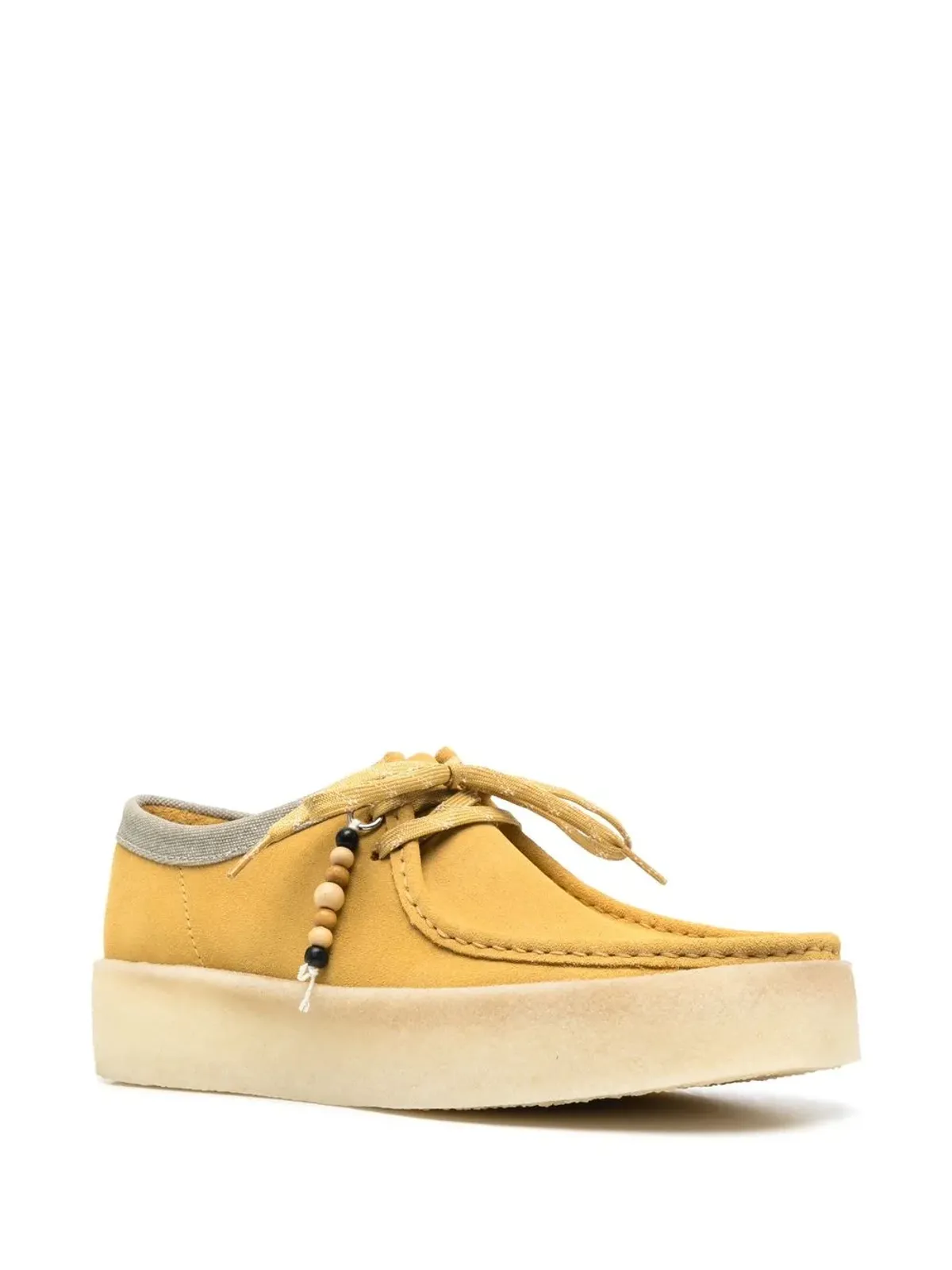 Clarks Originals 木製ビーズ付きスエードボートシューズ - 画像2