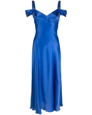 Alberta Ferretti ドレープシルクドレス - サムネイル1