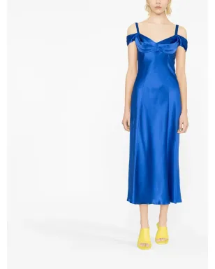 Alberta Ferretti ドレープシルクドレス - サムネイル2