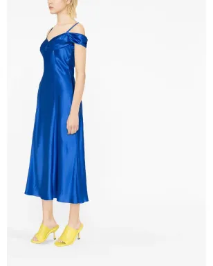 Alberta Ferretti ドレープシルクドレス - サムネイル3