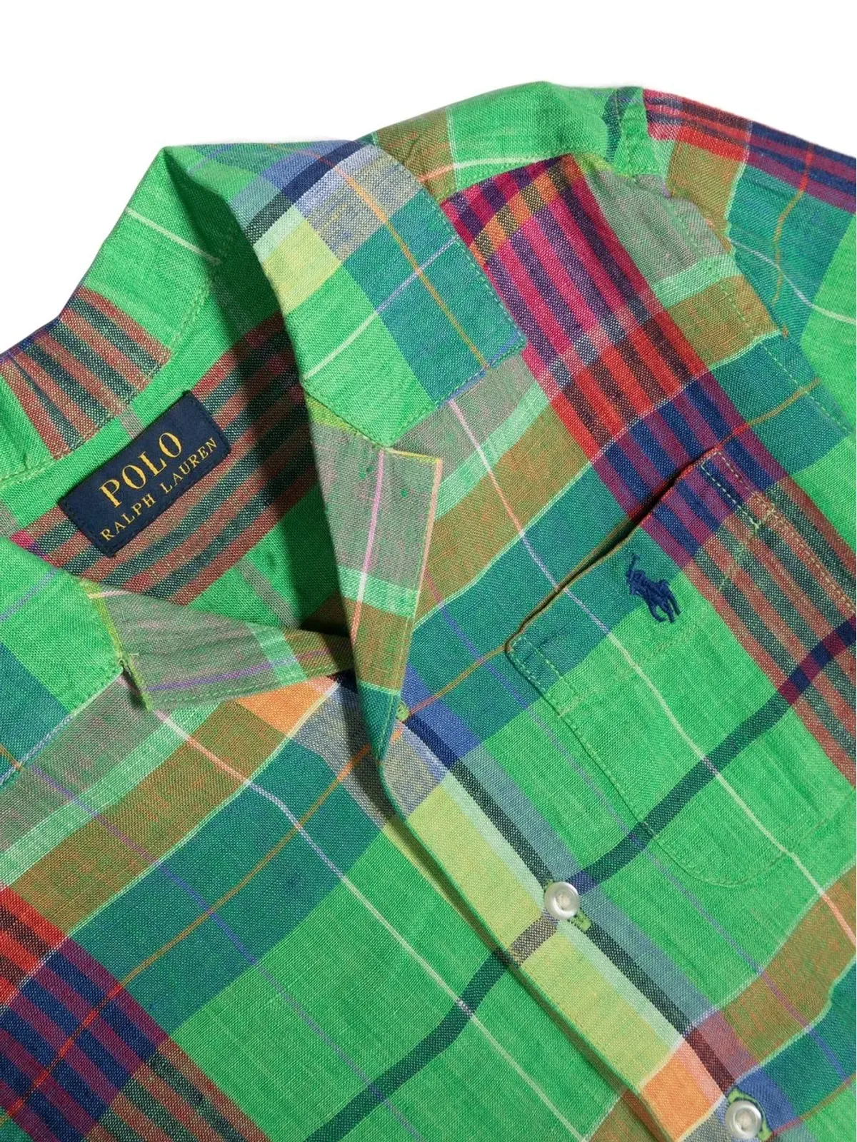 POLO RALPH LAUREN KIDS チェック柄の半袖シャツ - 画像3