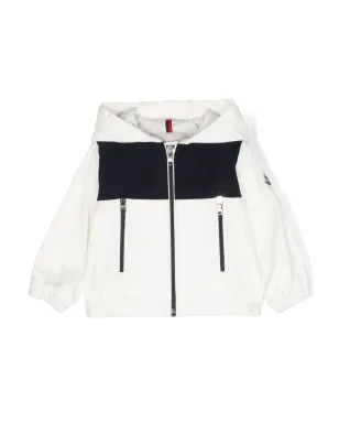Moncler Enfant ロゴパッチ袖のフード付きジャケット - サムネイル1