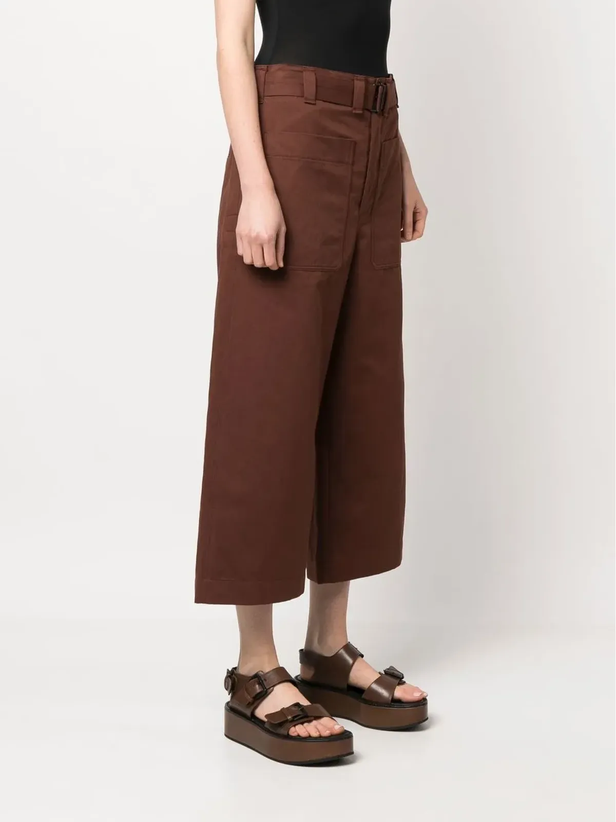 LEMAIRE ワイドレッグ コットンリネンパンツ - 画像3