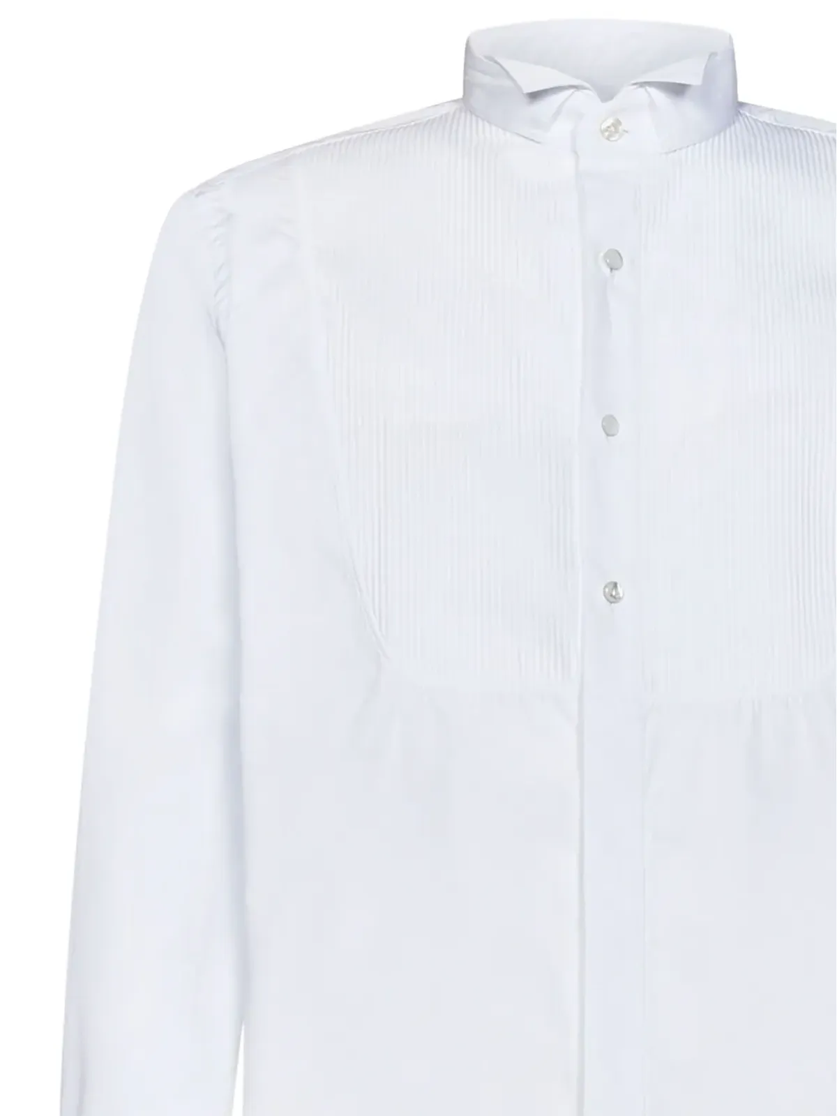 Lardini プリーツフロントシャツ - 画像3