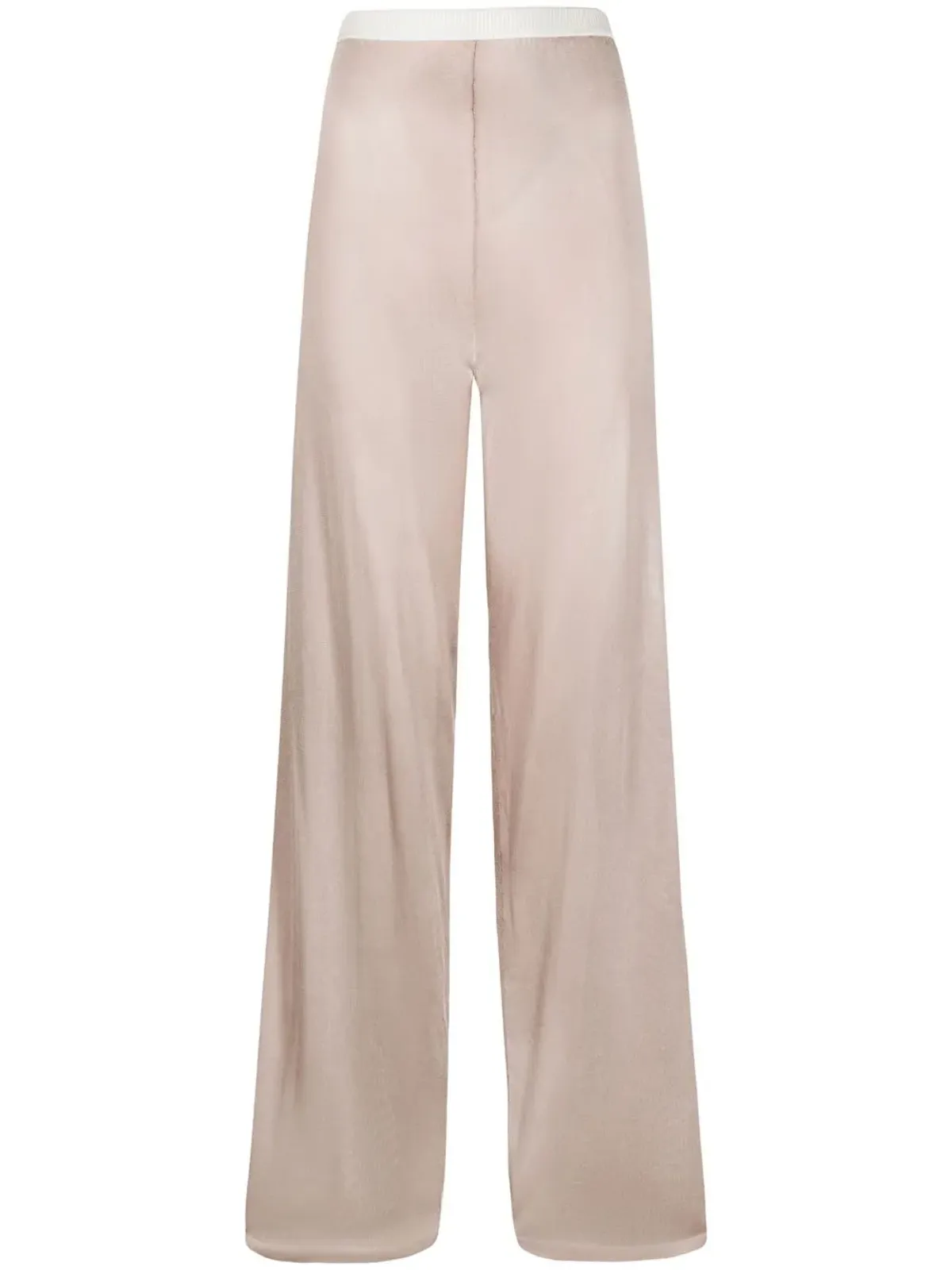 Maison Margiela エラスティケイテッドニットパンツ ピンク - 画像1