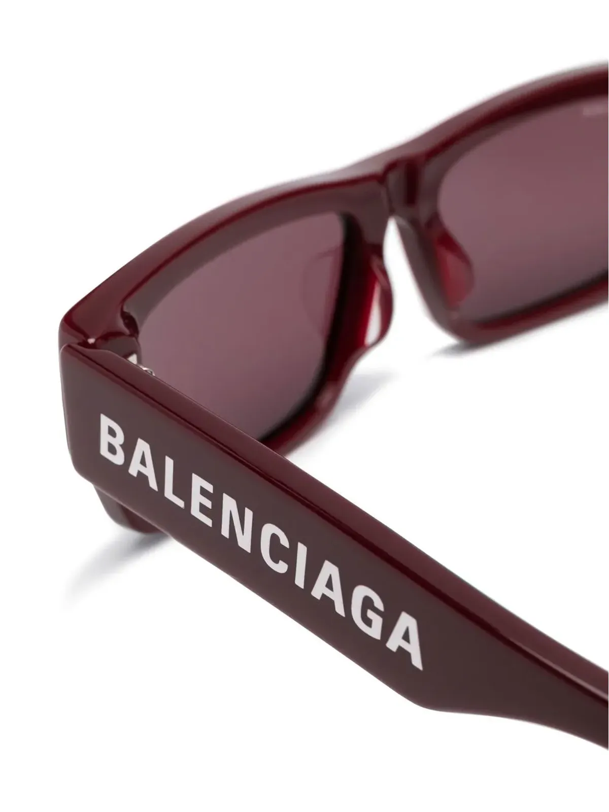 Balenciaga Eyewear レクタングルフレーム サングラス - レッド - 画像3