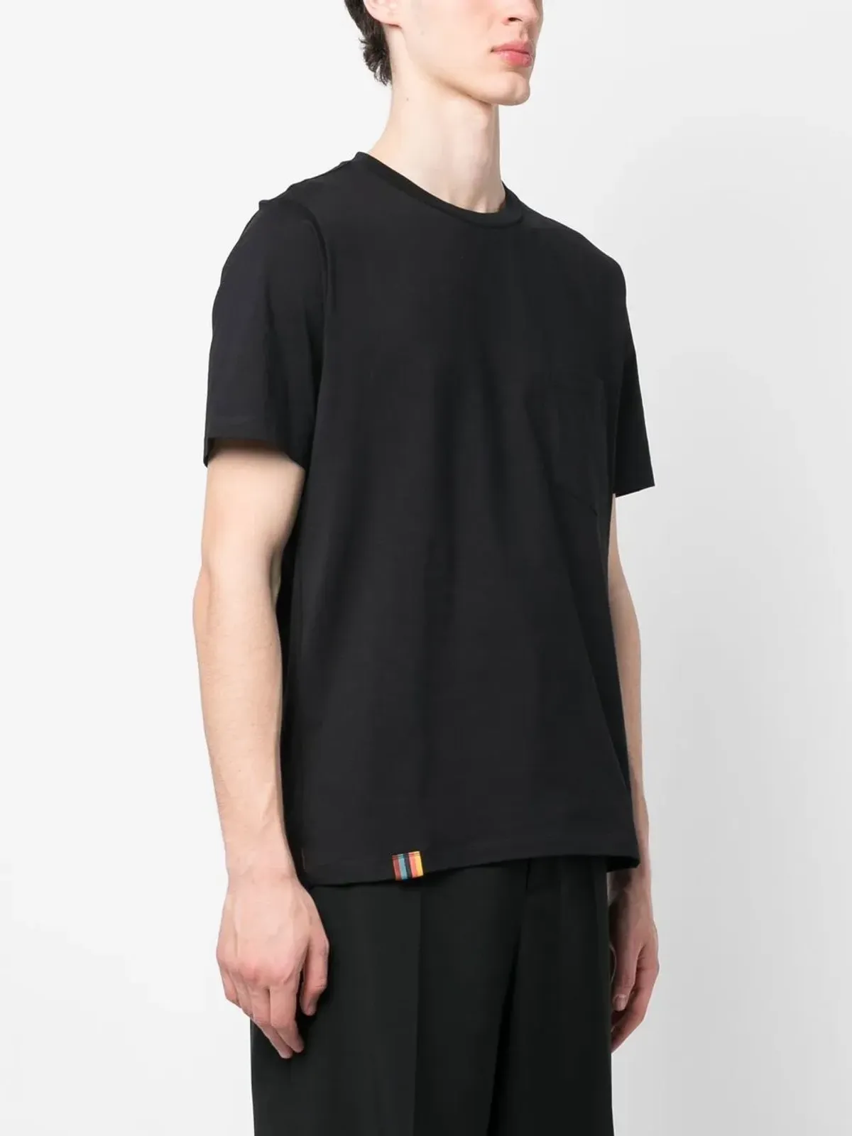 Paul Smith ロゴタグ付きコットンTシャツ - 画像3