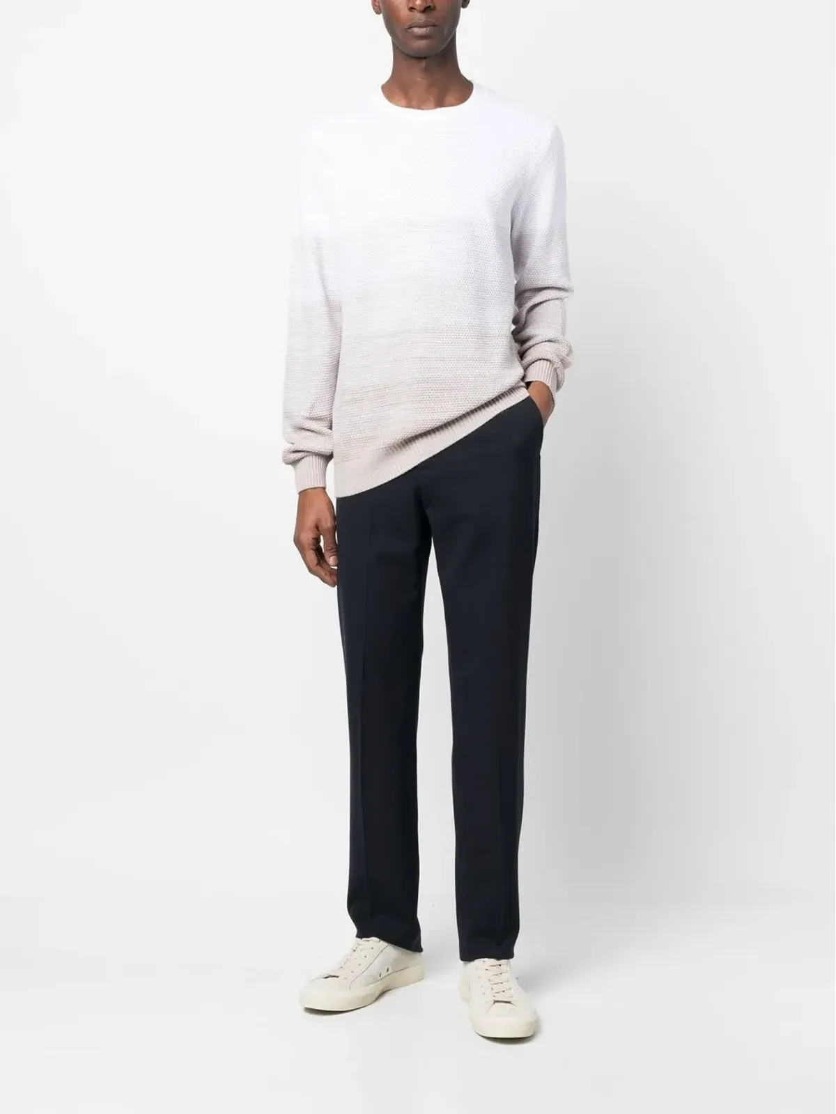 Corneliani グラデーションエフェクトニットセーター - 画像2