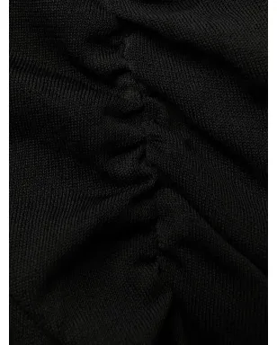 Saint Laurent セミシアー片袖ロングドレス - サムネイル5