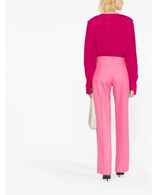 Victoria Beckham フリル付きシルクブラウス - サムネイル3