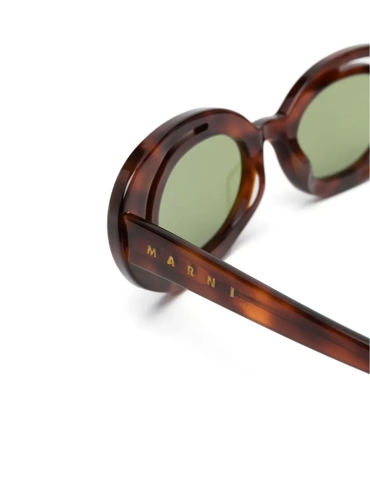Marni Eyewear Zion tortoiseshell oval-frame sunglasses - 画像3