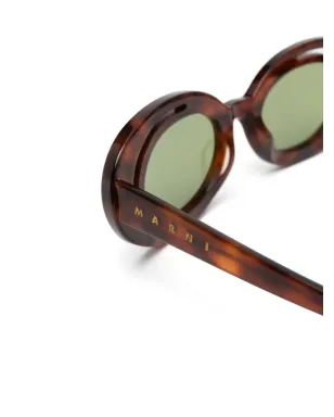 Marni Eyewear Zion tortoiseshell oval-frame sunglasses - サムネイル3