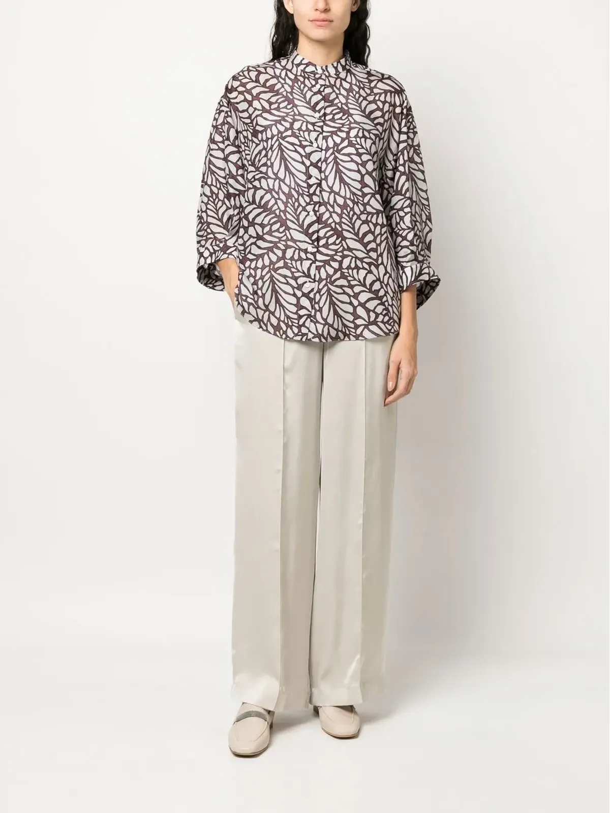 Brunello Cucinelli エラスティックウエストバンドパンツ - 画像2