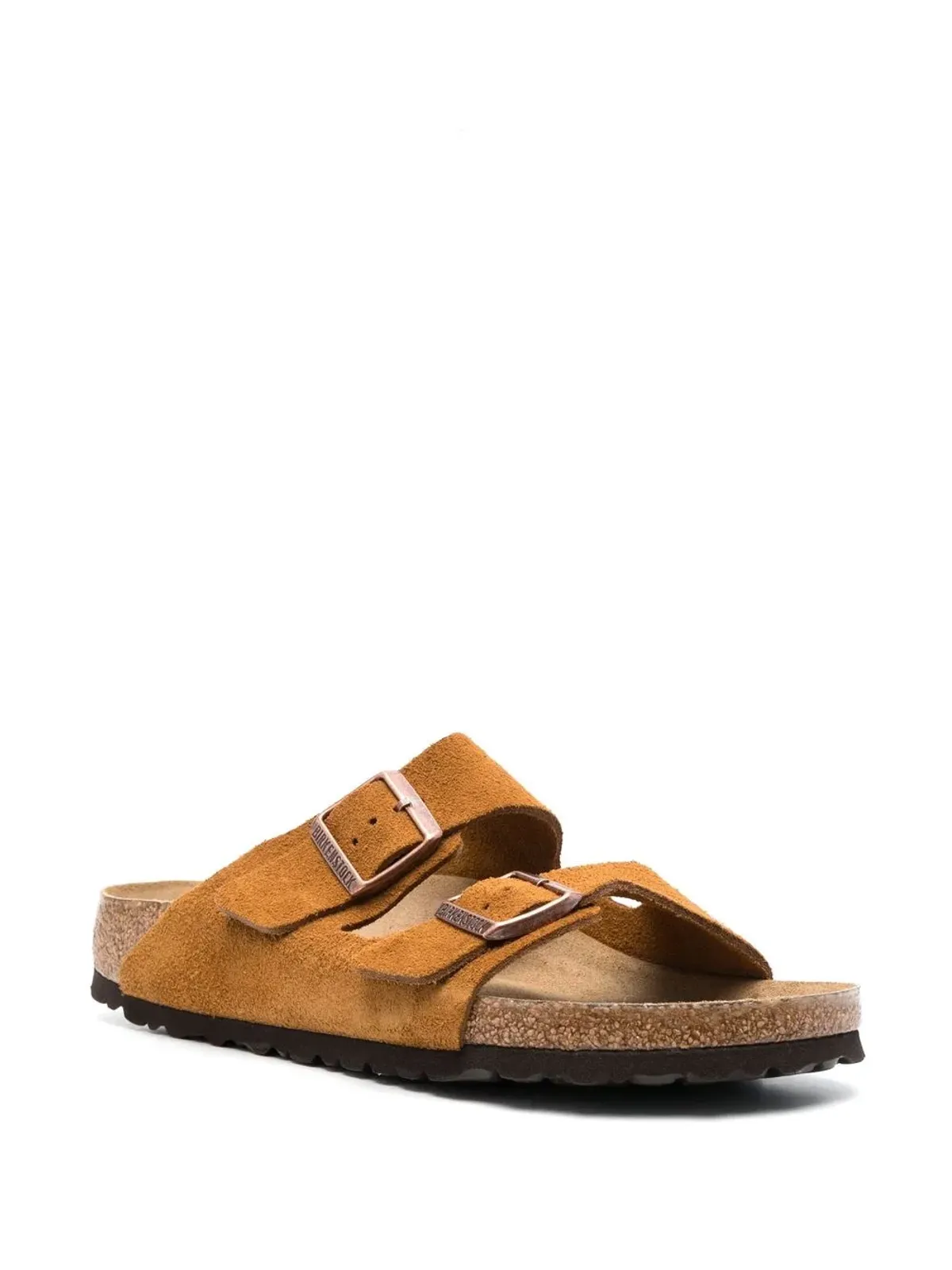 Birkenstock アリゾナ SFB カーフスエード サンダル - ブラウン - 画像2