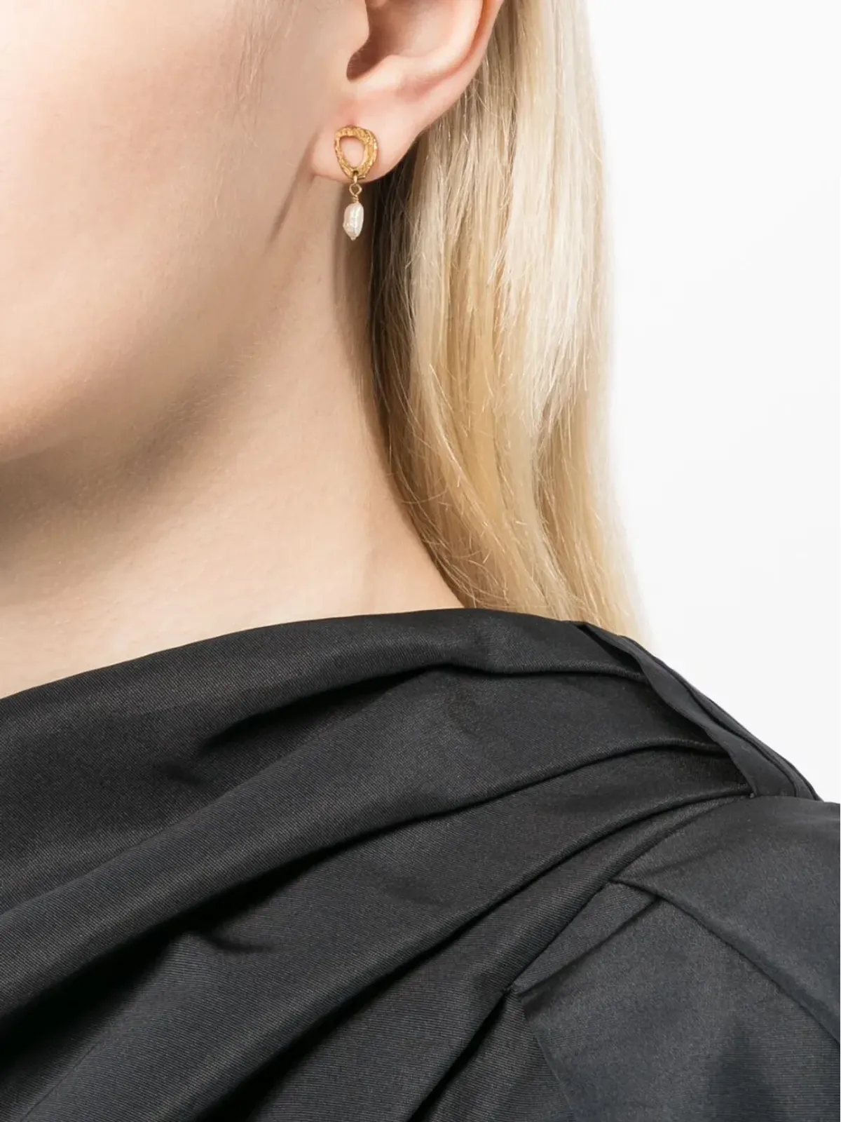 LOVENESS LEE Dio Aurum pearl-embellished drop earrings - Gold - 画像2
