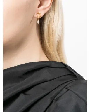 LOVENESS LEE Dio Aurum pearl-embellished drop earrings - Gold - サムネイル2