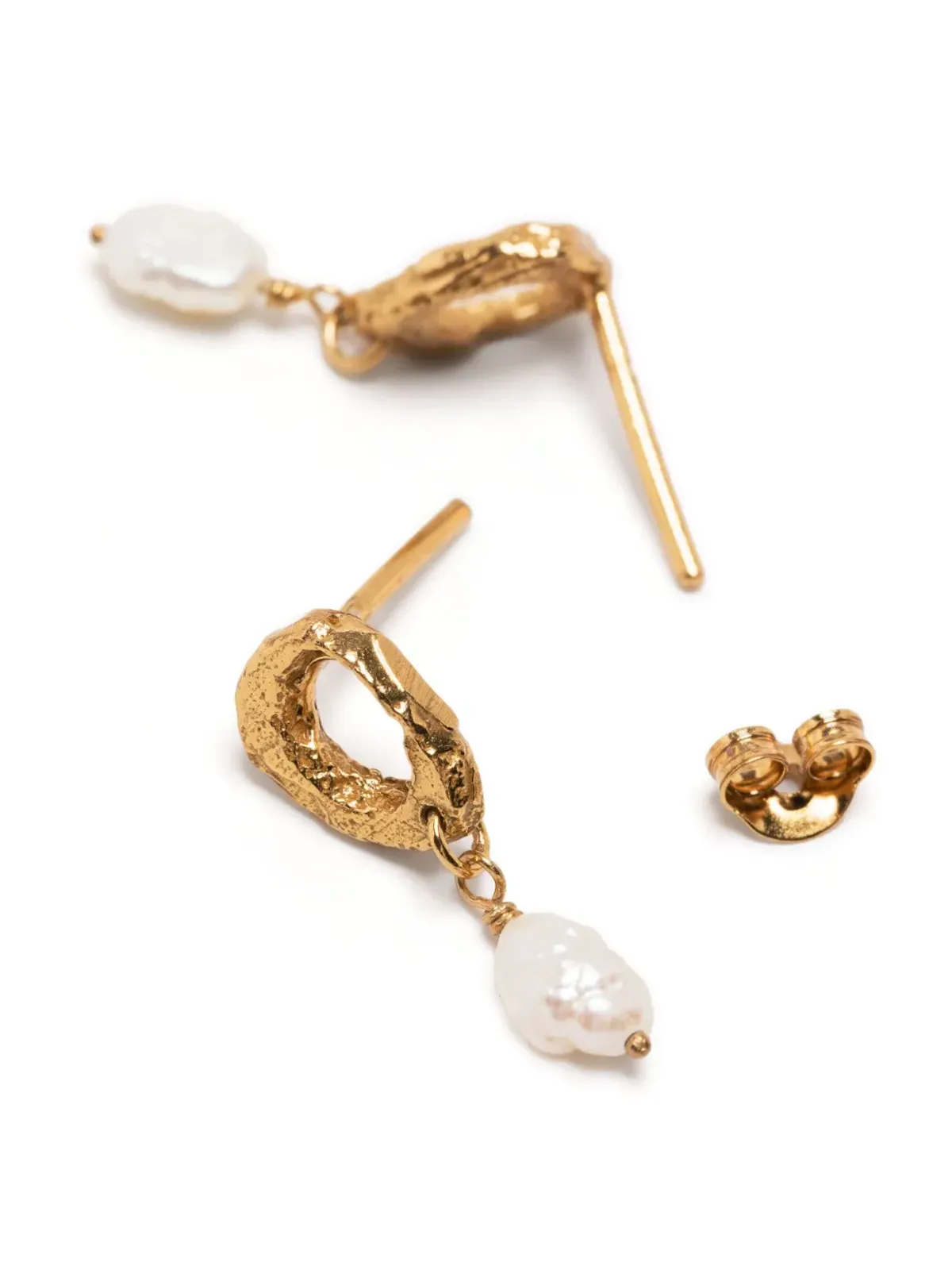 LOVENESS LEE Dio Aurum pearl-embellished drop earrings - Gold - 画像3