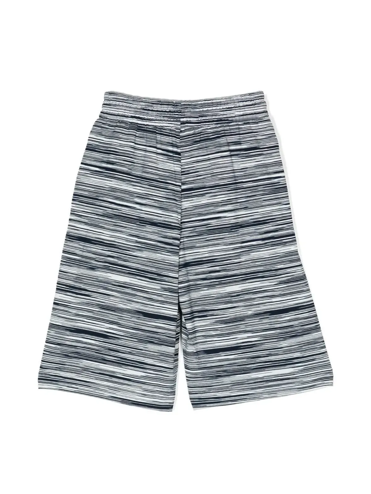 Missoni Kids ロゴパッチ付き細編みショートパンツ - 画像2