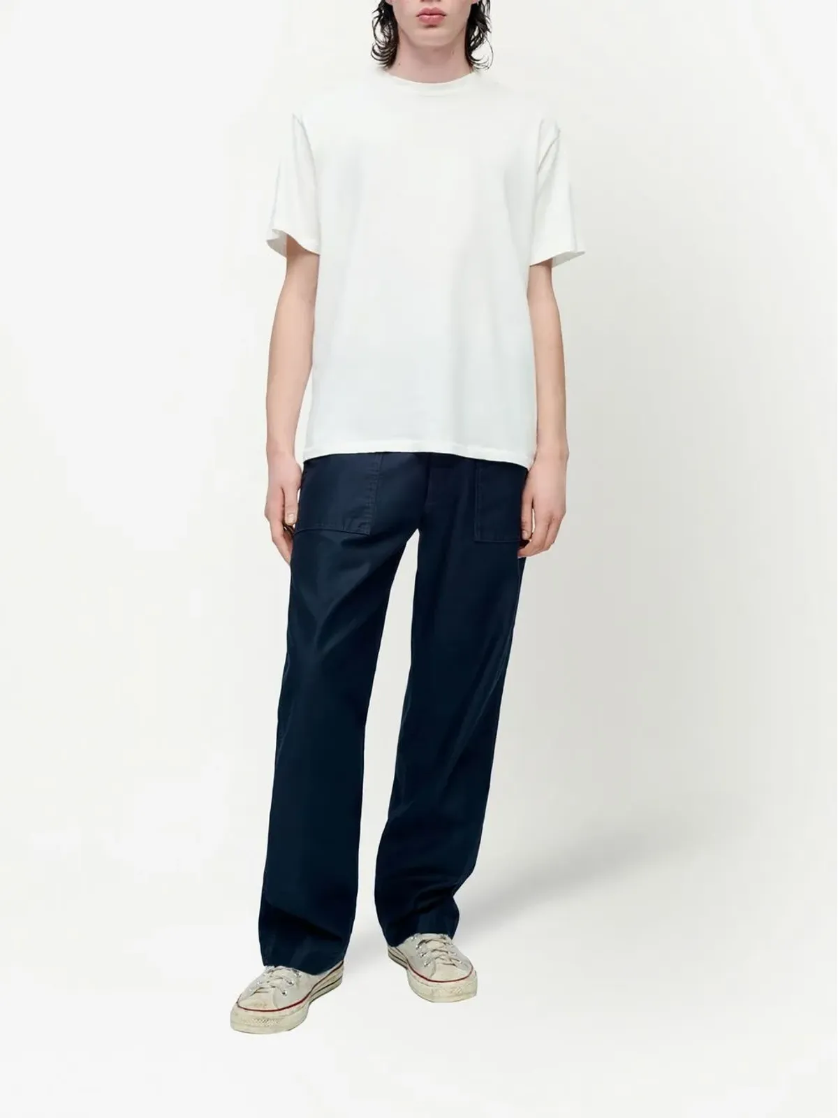 RE/DONE ルーズフィット クルーネック Tシャツ - 画像2