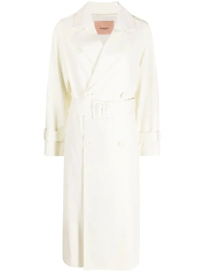 TWINSET TWINSET ベルト付きダブルブレストコートの商品画像