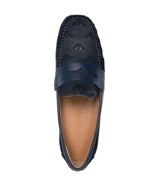 Emporio Armani ロゴエンボスド ローファー - サムネイル4