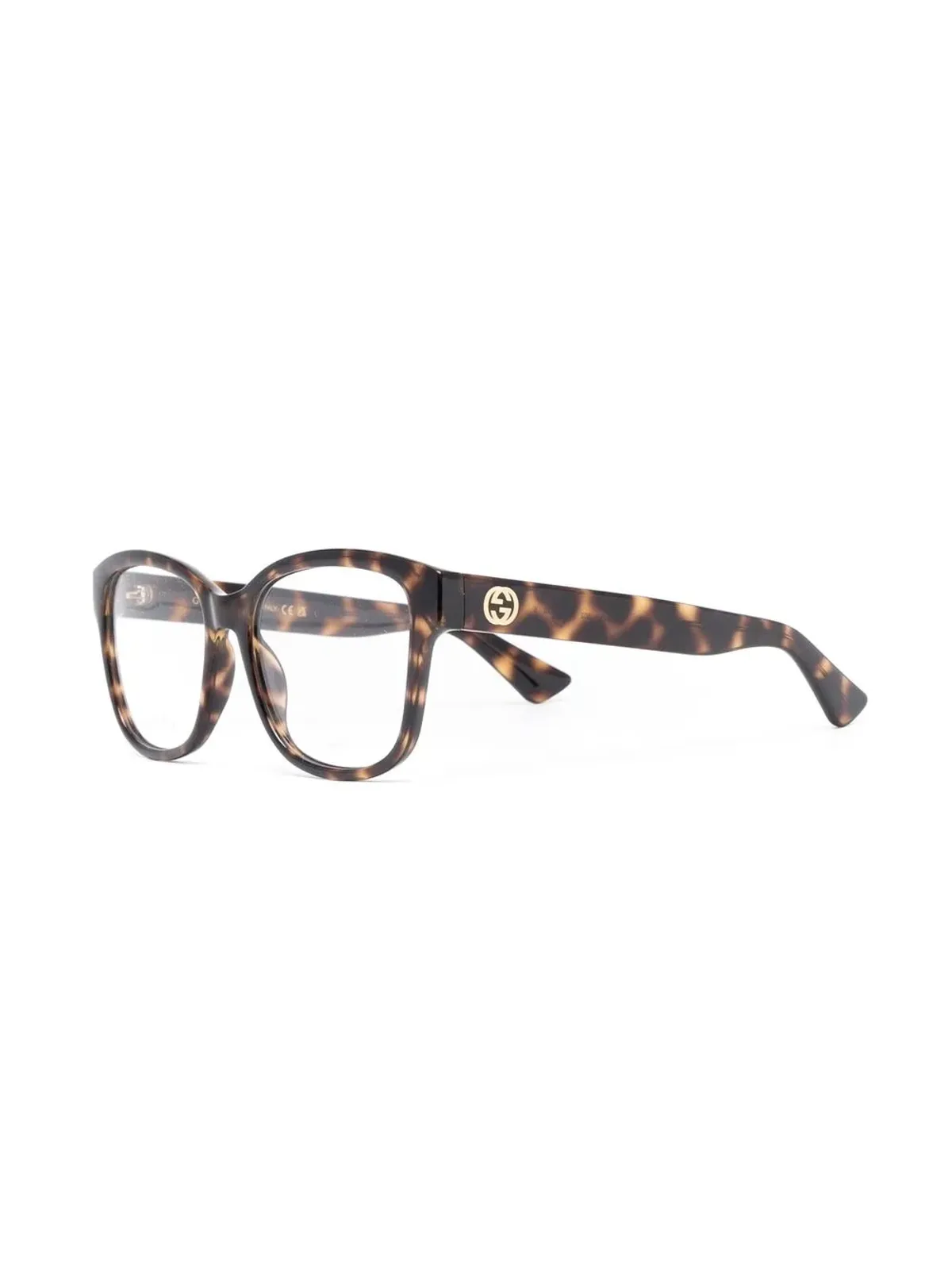 Gucci Eyewear べっ甲風GGメガネ - 画像2