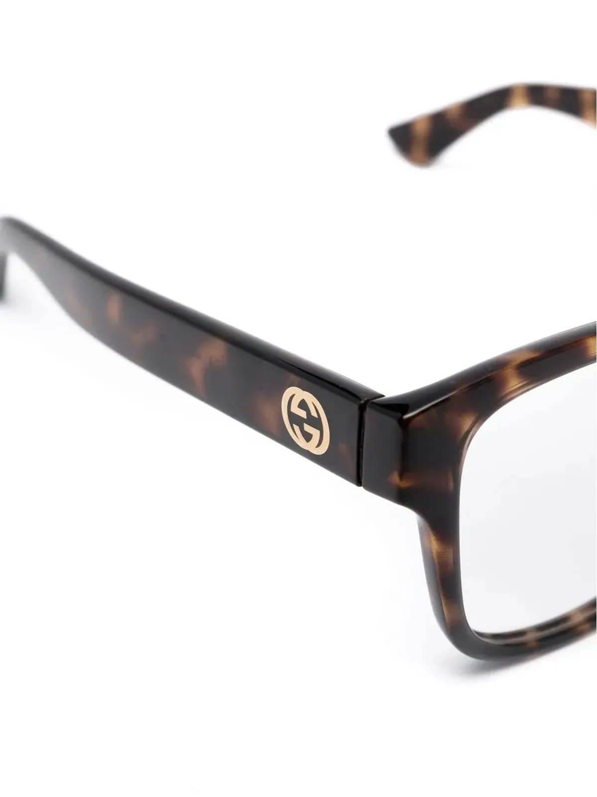 Gucci Eyewear べっ甲風GGメガネ - 画像3