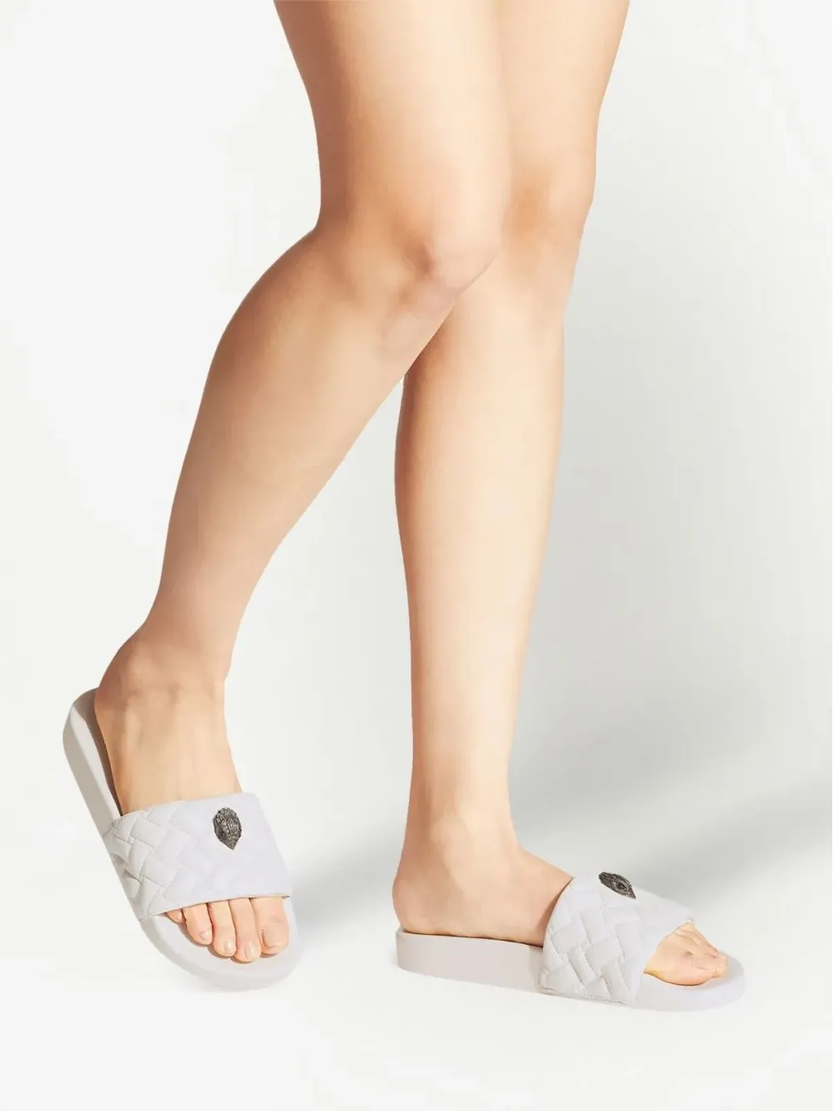 Kurt Geiger London Meena Eagle オープントゥ・スライド - White - 画像5