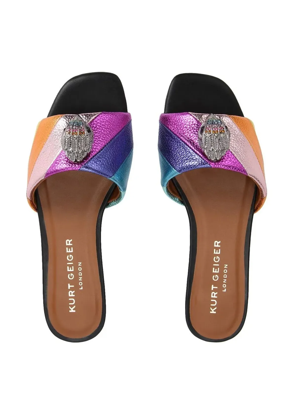 Kurt Geiger London Kensington Flat quilted sandals - Pink - 画像4