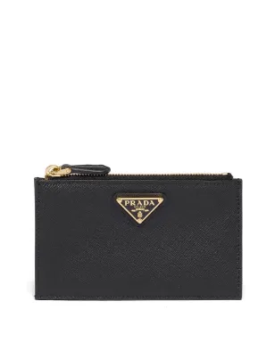 Prada レザー ロゴプレート カードホルダー - サムネイル1