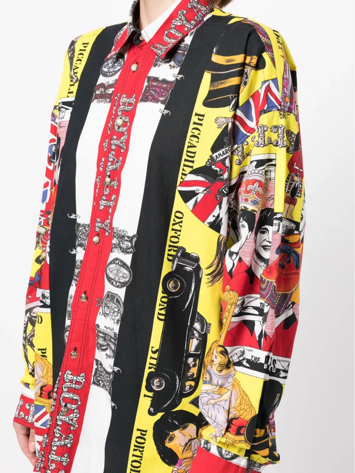 Versace Pre-Owned 1990年代-2000年代 グラフィックプリント コットンシャツ - マルチカラー - 画像5