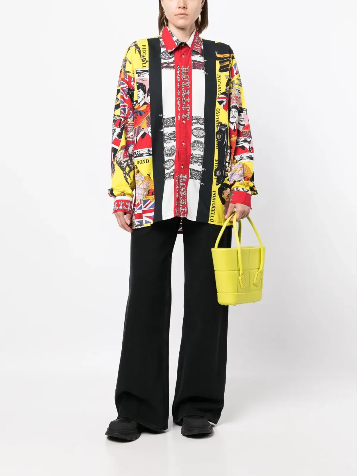 Versace Pre-Owned 1990年代-2000年代 グラフィックプリント コットンシャツ - マルチカラー - 画像2