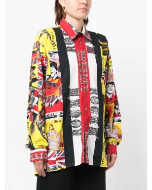 Versace Pre-Owned 1990年代-2000年代 グラフィックプリント コットンシャツ - マルチカラー - サムネイル3