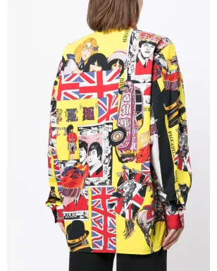 Versace Pre-Owned 1990年代-2000年代 グラフィックプリント コットンシャツ - マルチカラー - サムネイル4
