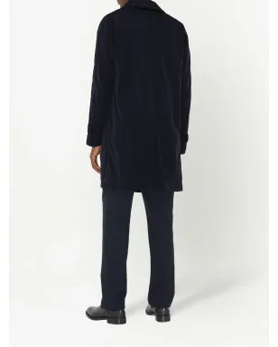 Burberry シングルブレスト ロゴパッチ コート - サムネイル4